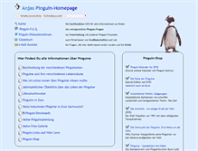 Tablet Screenshot of anjaspinguine.de